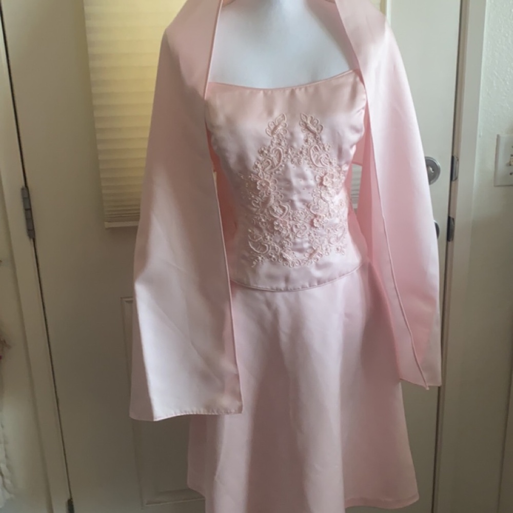 Jordan Dresses Two-Piece Homecoming Dress (With Stole)